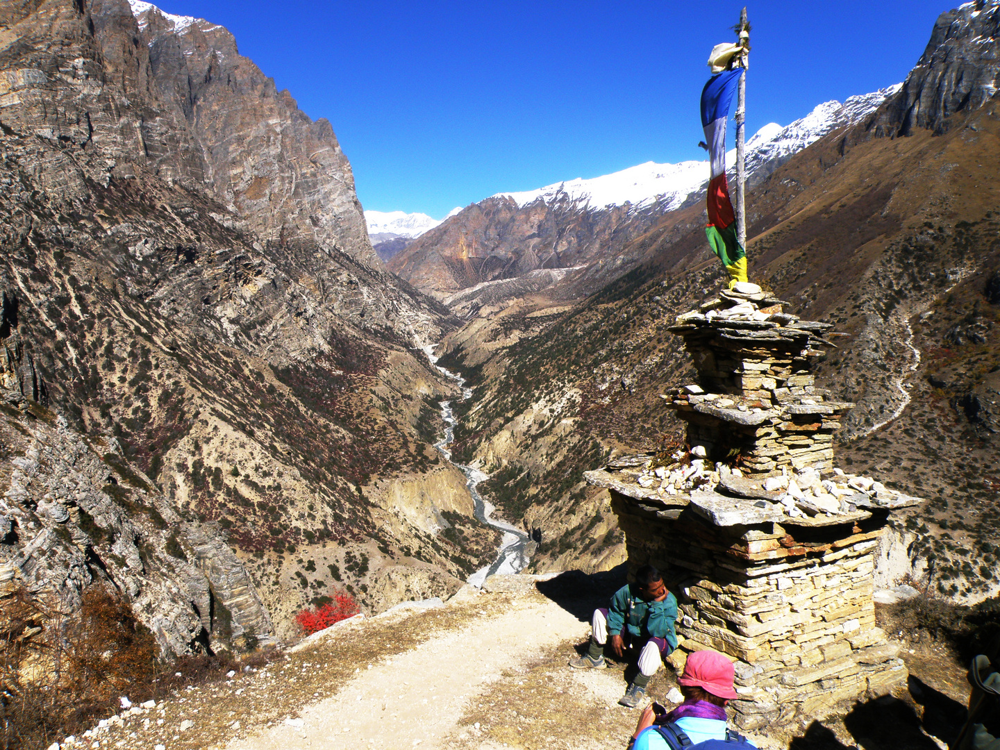 Un stupa dans les Annapurna...