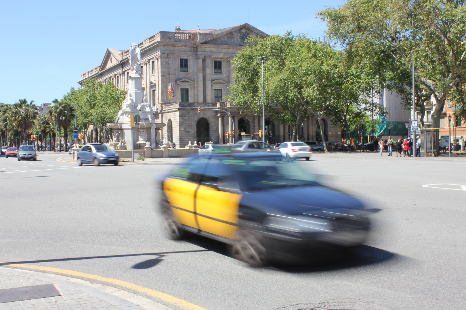 Un taxi à Barcelone