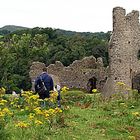 UN tocco di colore..a Pennard castle...Galles