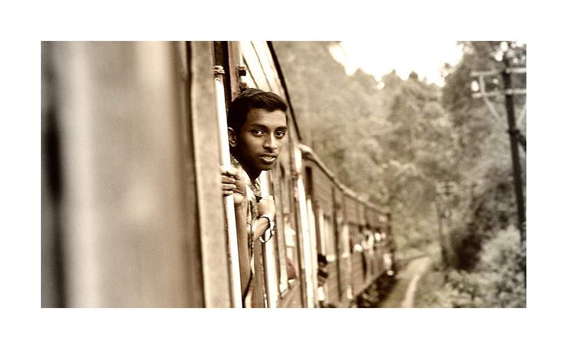 un train au Sri Lanka