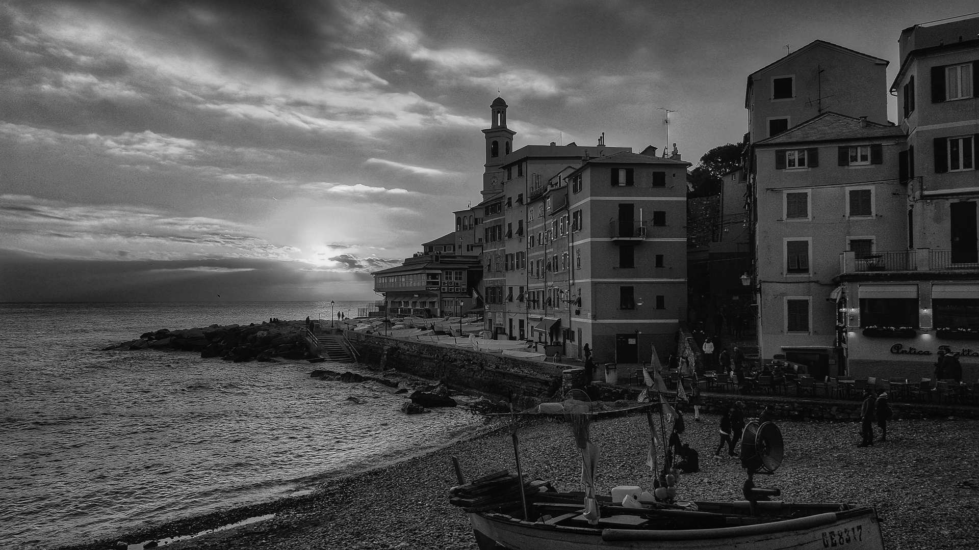 un tramonto a Boccadasse