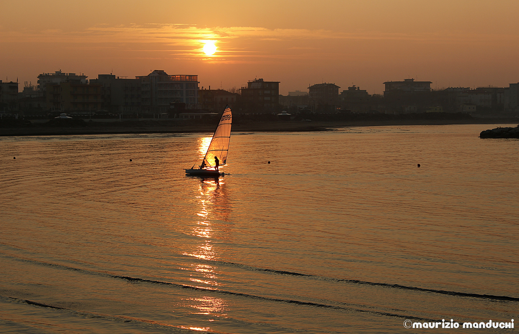 UN TRAMONTO DI DICEMBRE A SAN GIULIANO MARE DI RIMINI