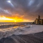 Un tramonto di nuvole a Camogli 