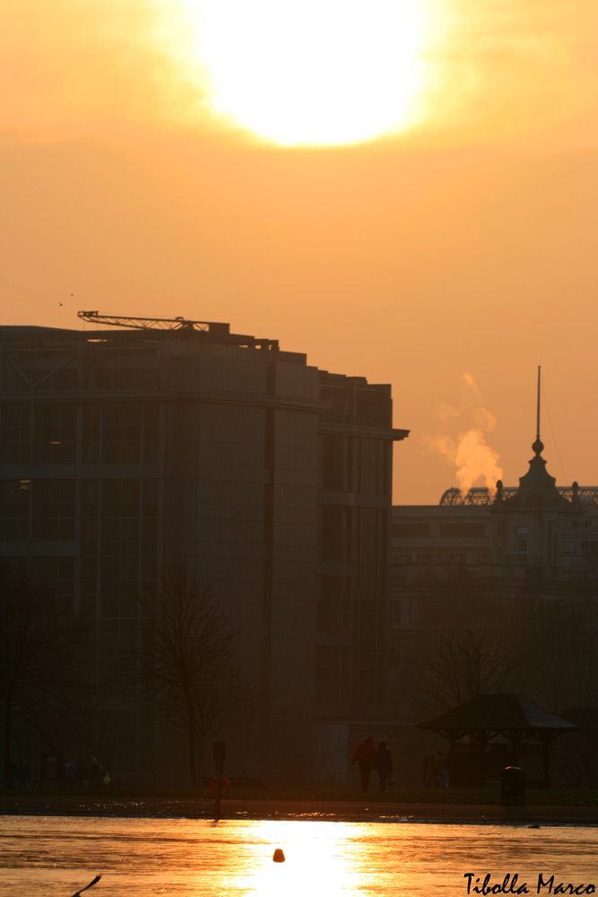 Un tramonto infuocato