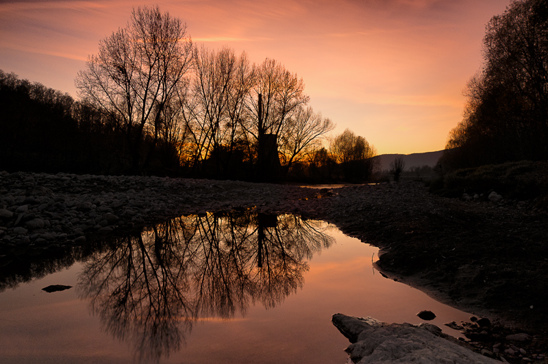 Un tramonto sul "Serio"