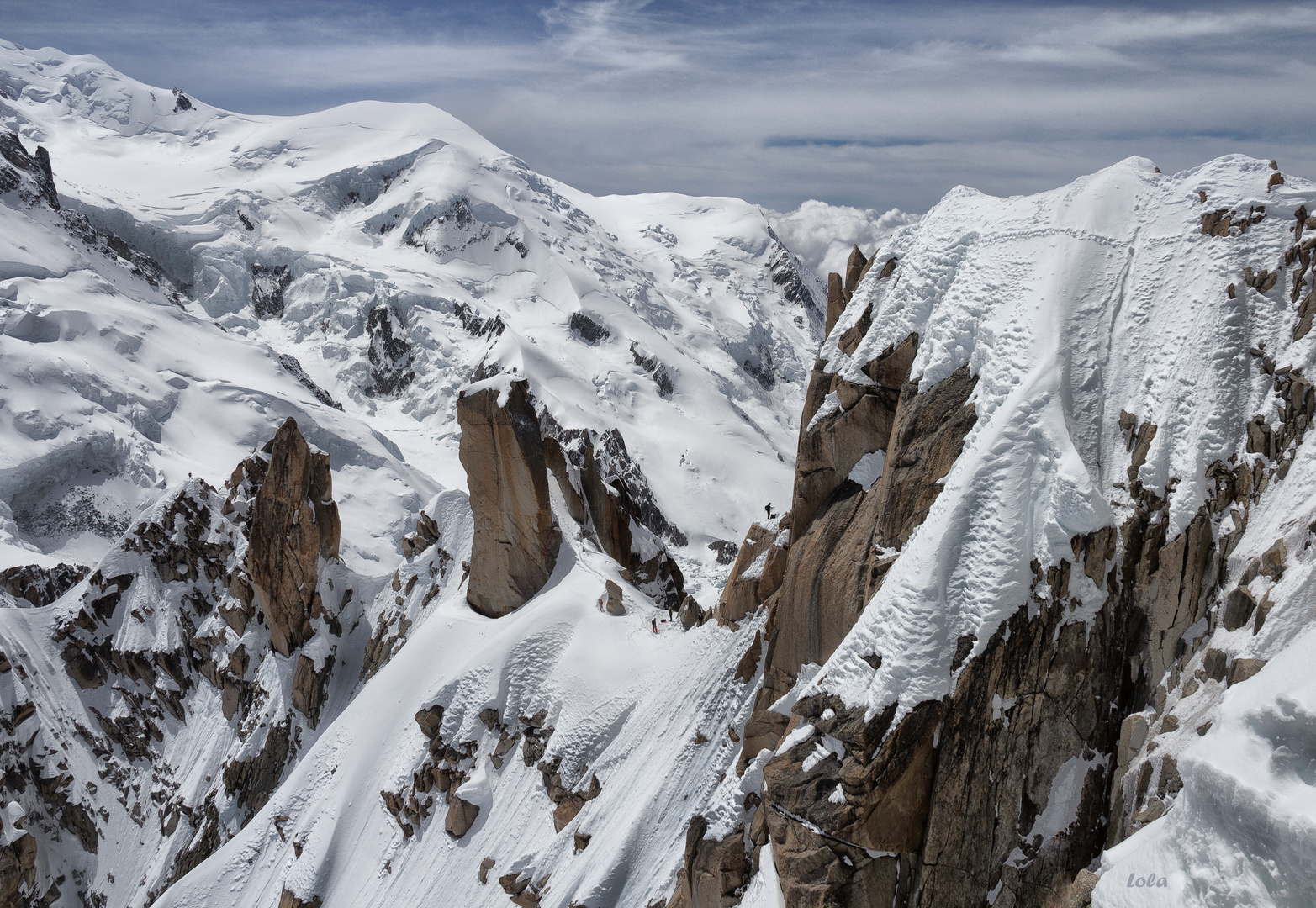 Un trocito de Alpes con 16 escaladores