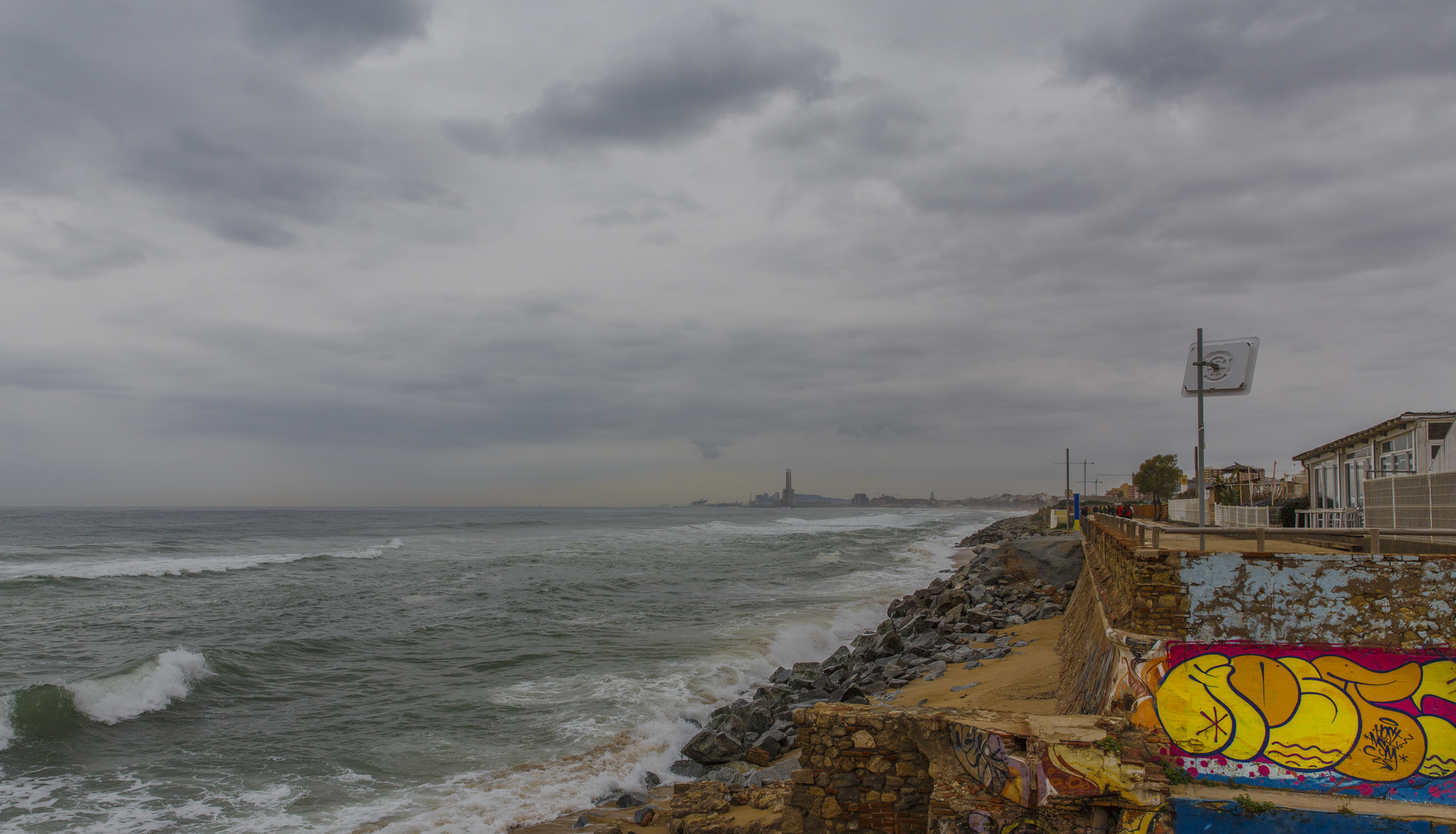 Un trosset de la platja de Montgat.