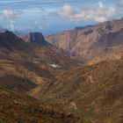 un valle en las montanas de Gran Canaria