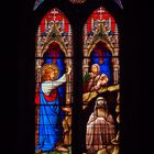 Un vitrail de la Cathédrale Saint-Jean-Bapriste de Bazas