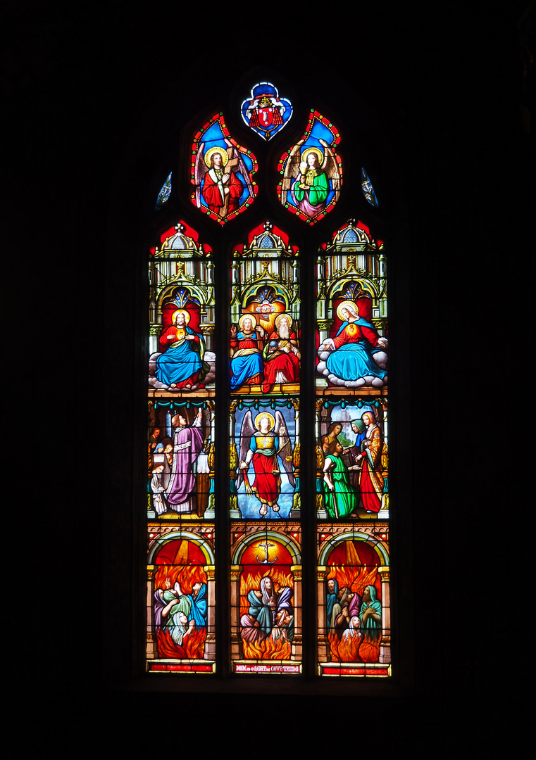 Un vitrail de l’Eglise Saint-Laurent à Fleurance