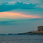 Una acuarela en el cielo, a la puesta de sol. La Coruña.