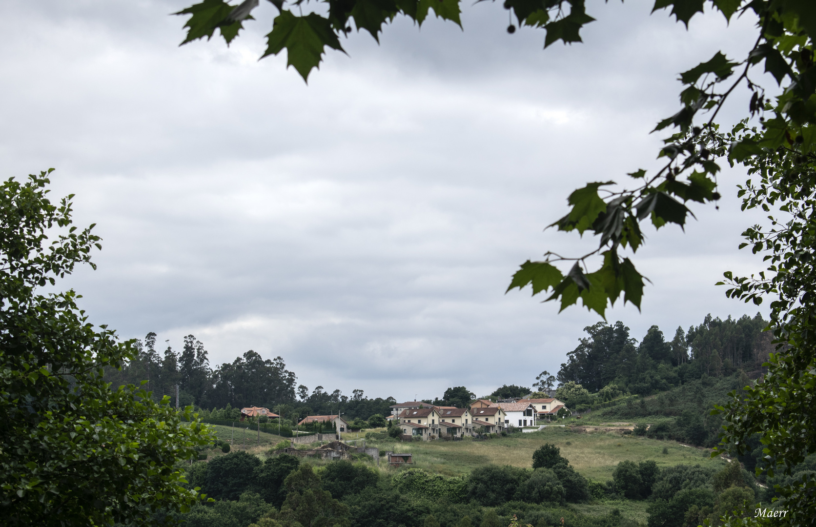 Una aldeita en las afueras de Santiago.