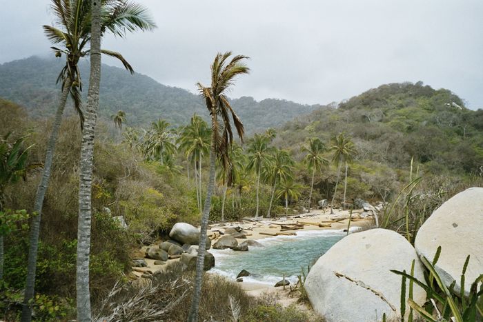 Una bahía sin nombre en Parque Tairona de Colombia