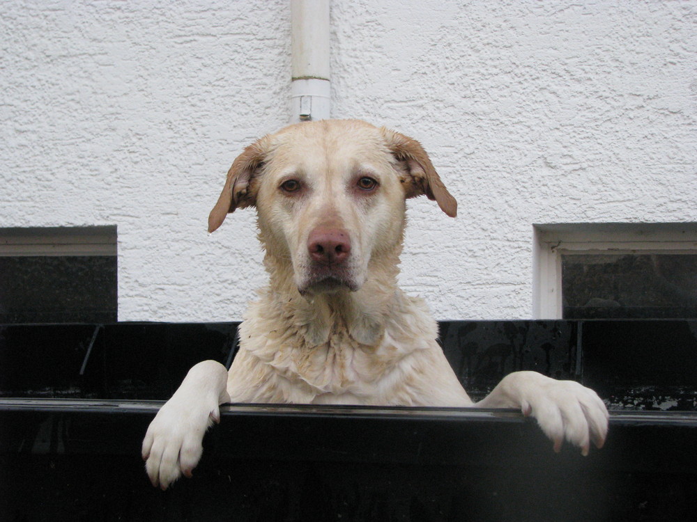 Una beim Baden...