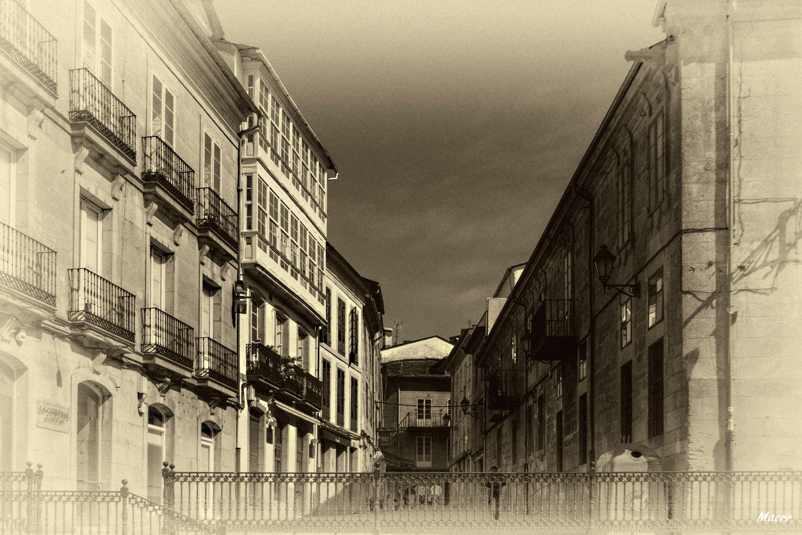 Una calle de Lugo-Galicia-España
