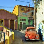 una calle de Valparaiso