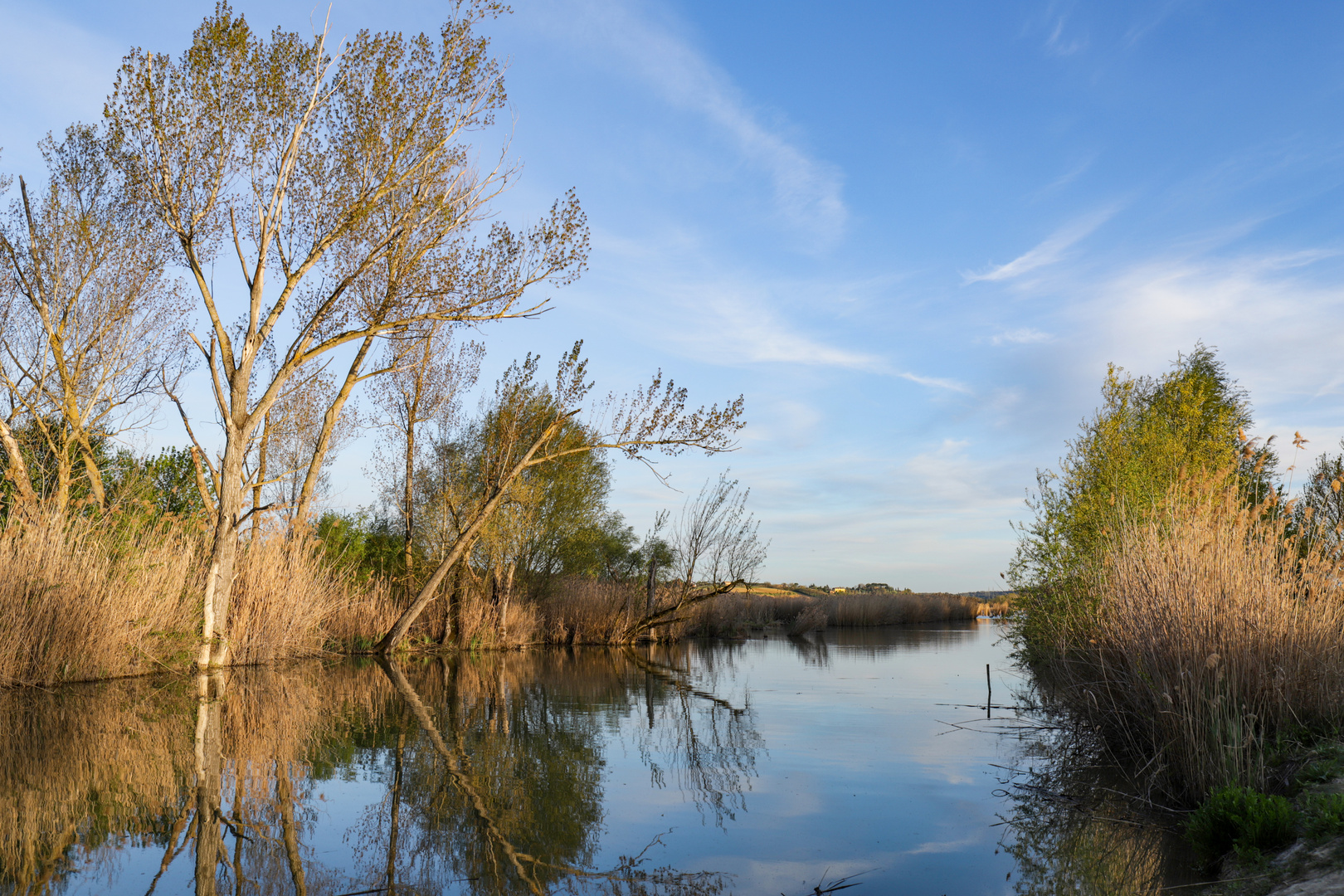 Una cartolina dal lago di Montepulciano