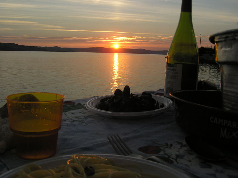 una cena romantica