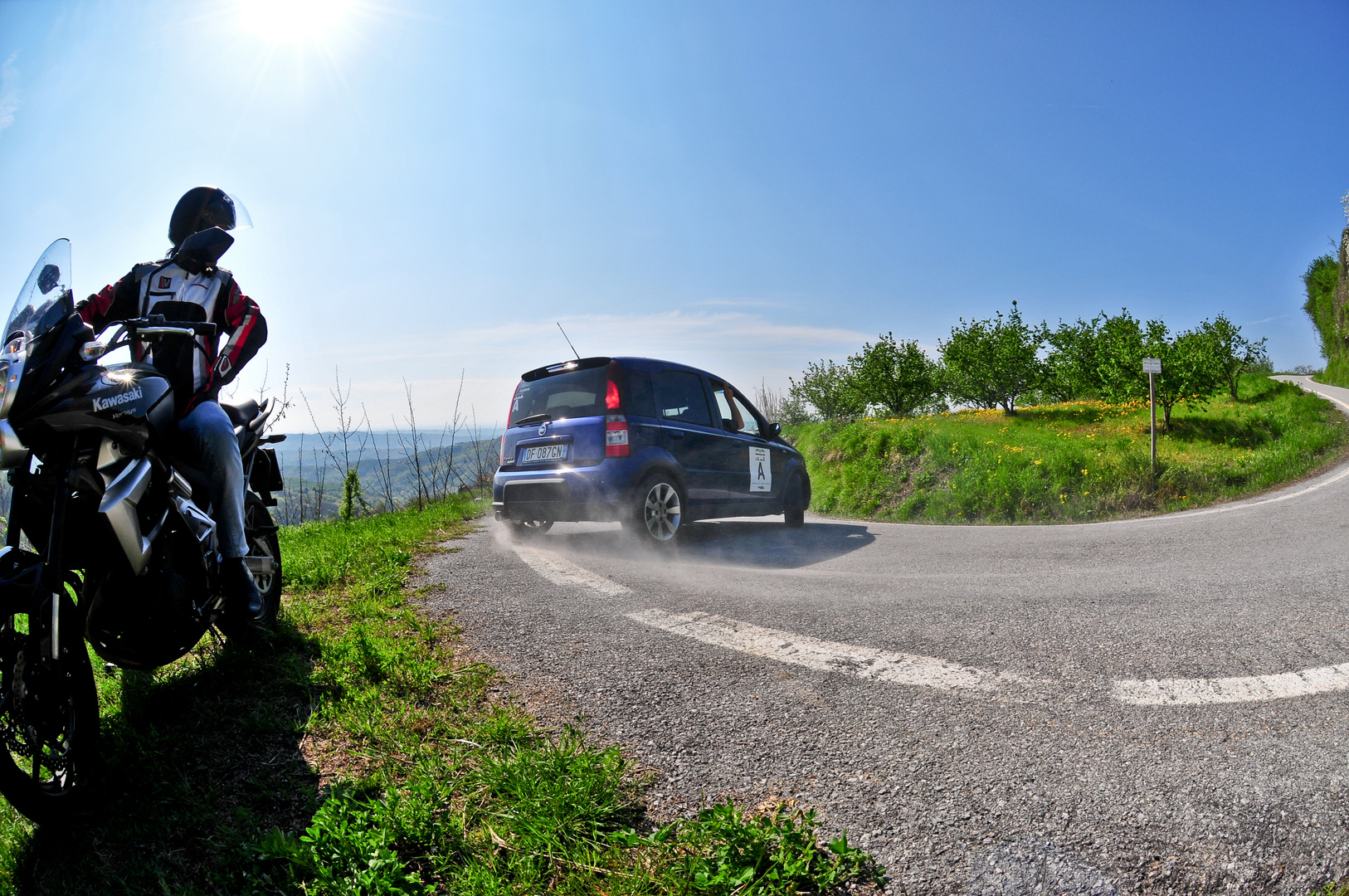 una delle tante performance del memorial rally ALBA