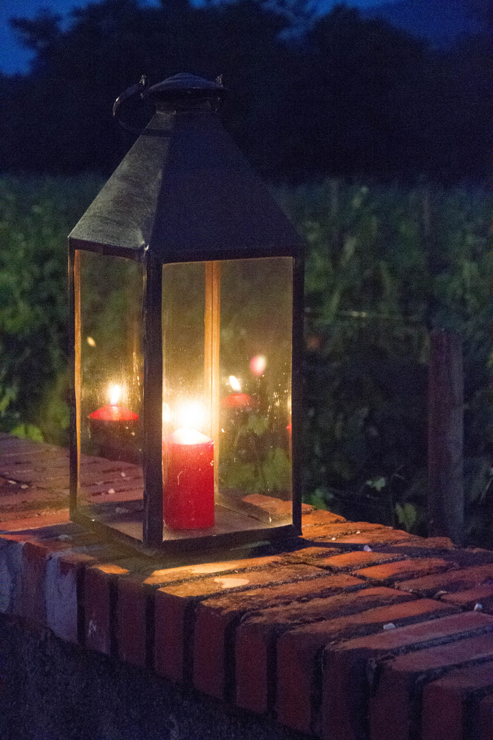 Una lampada in campagna