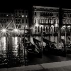 Una notte lungo il Canal Grande. Venezia.