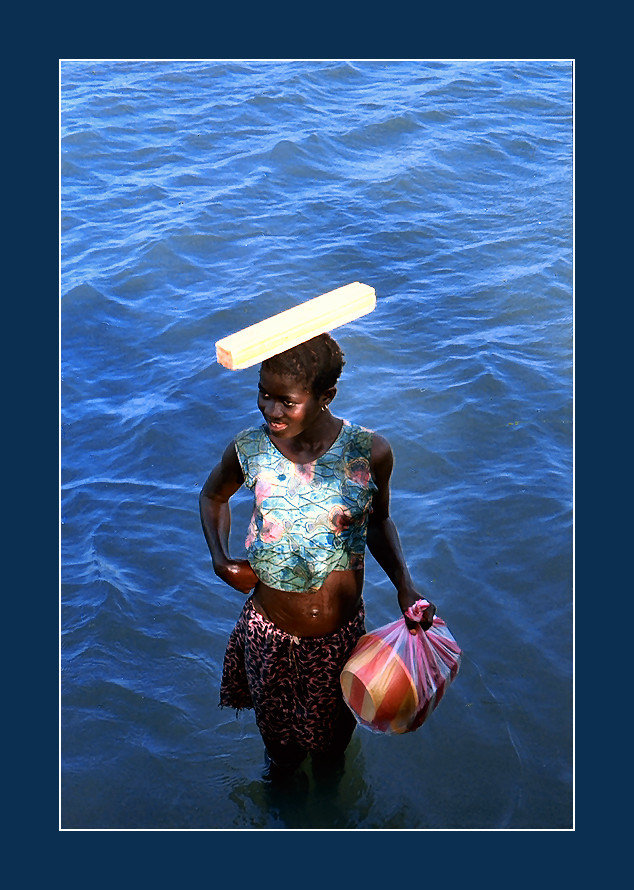 Una ragazza acqua e sapone