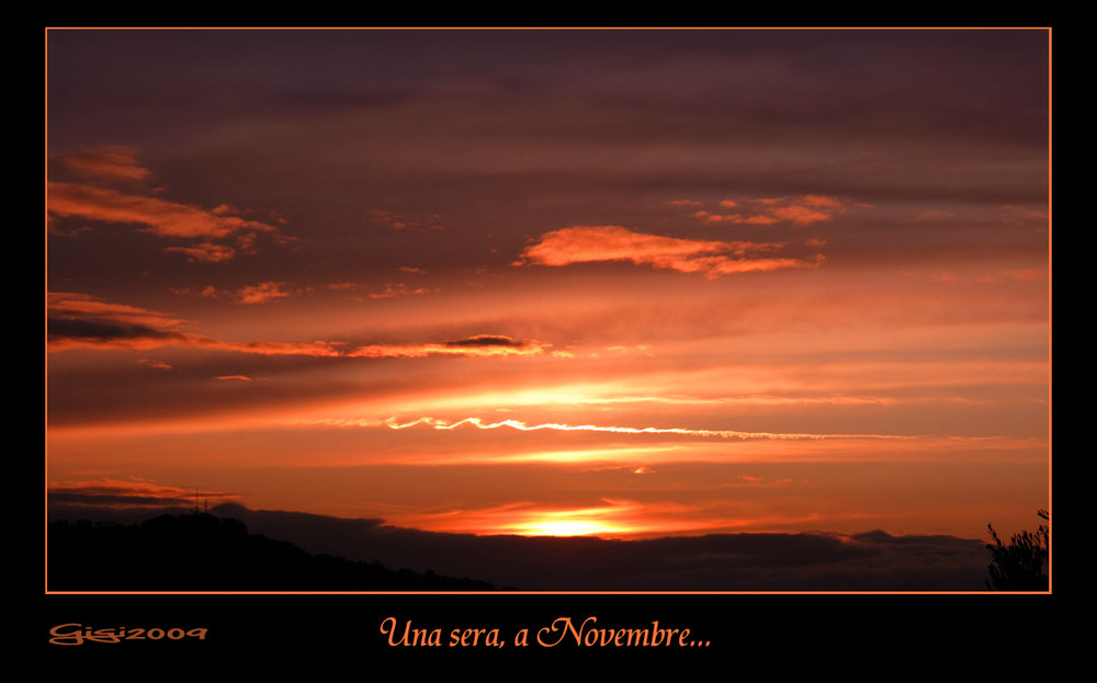 Una sera, a novembre