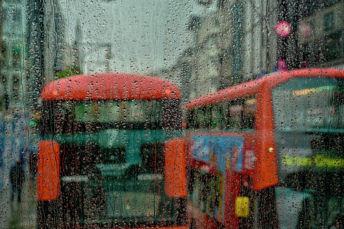 Una tipica giornata di pioggia a Londra