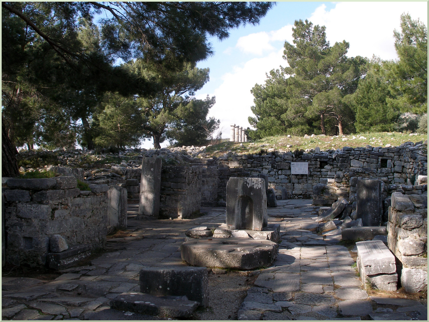 unauffällig und im Halbschatten: Kathedrale in Priene