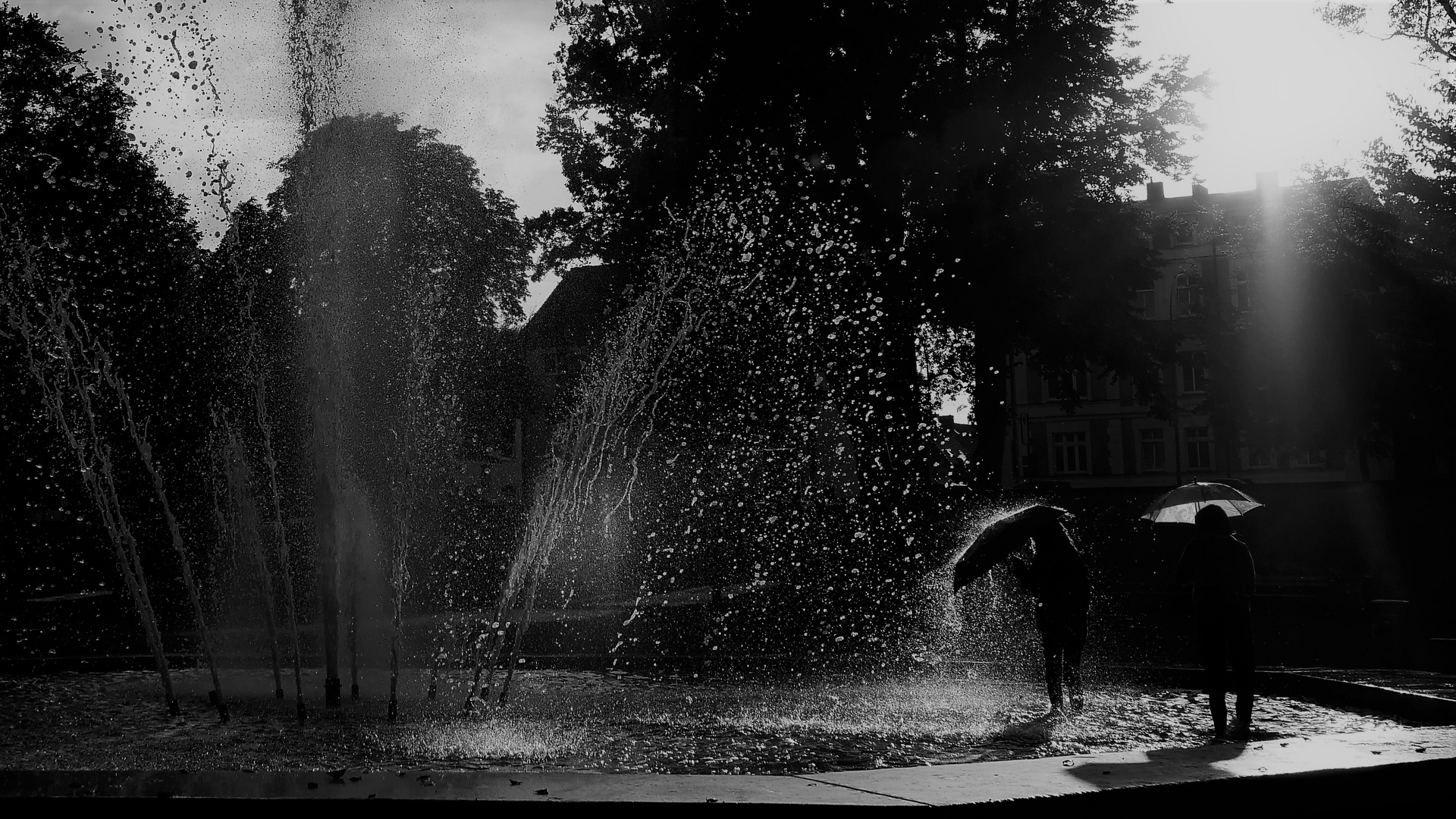 unbekümmertes Wasserspiel