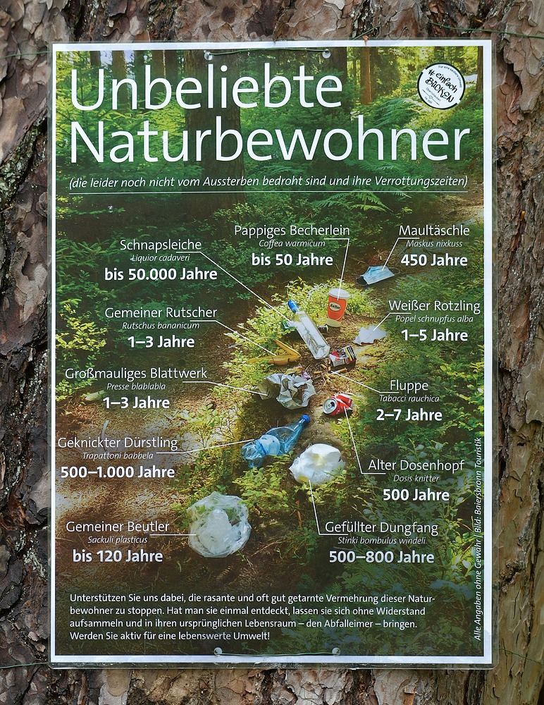 „Unbeliebte Naturbewohner“ – ein tolles Plakat