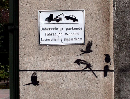 Unberechtigt parkende Fahrzeuge ...