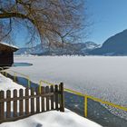 unberührt noch, die Eisdecke