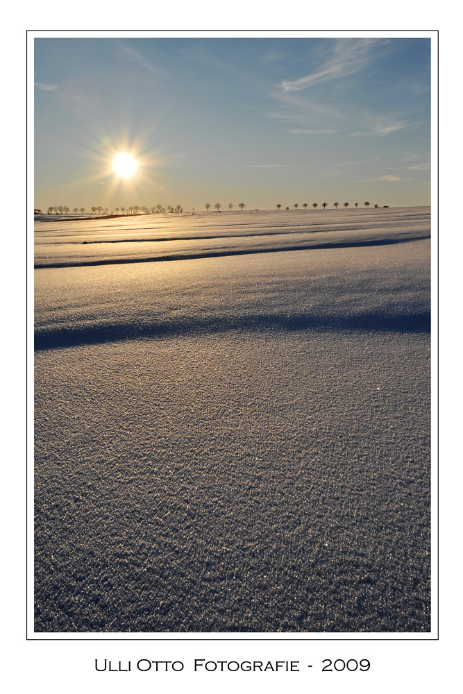 Unberührte Schneelandschaft