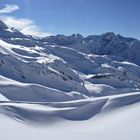 Unberührter Schnee am Nebelhorn