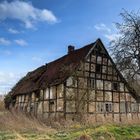 Unbewohntes Fachwerkhaus im Osnabrücker Land