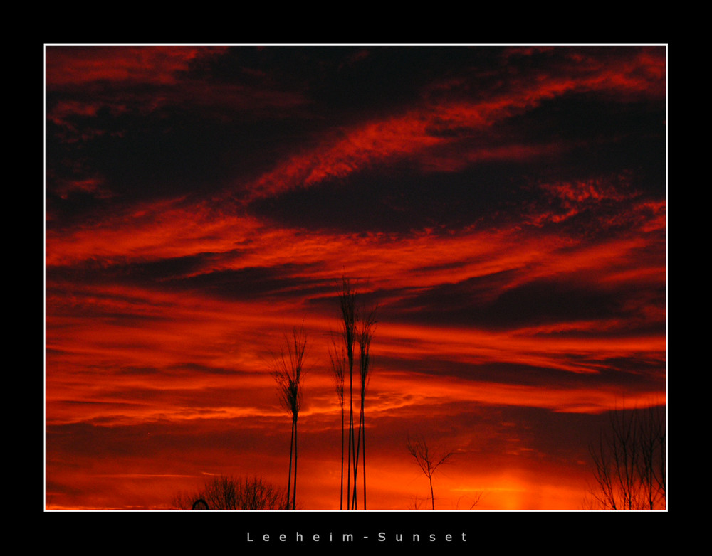 ...und als der Himmel sich rot färbte...