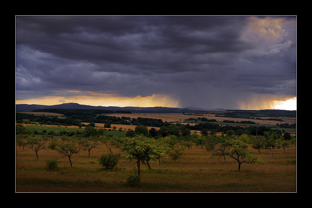 ...und am Abend kommt der Regen...