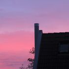 und am Abend wirds am Himmel rosa bis pink...