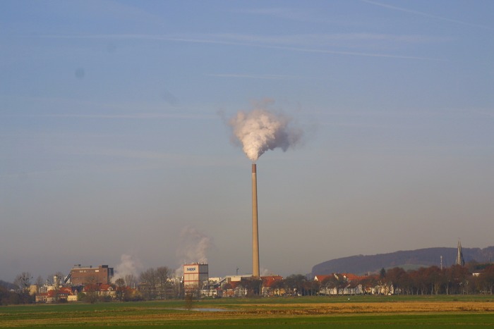 und am Ende des Weges die Fabrik.