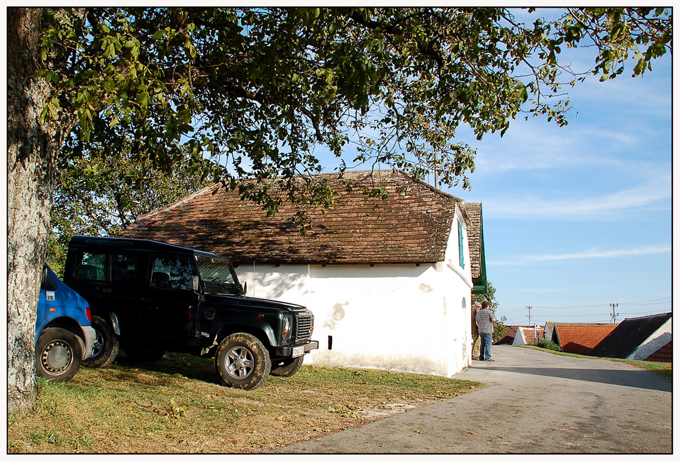 ...und andere wiederum mit dem Landy...