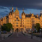 … und auch das Schloss erstrahlt im Abendlicht 