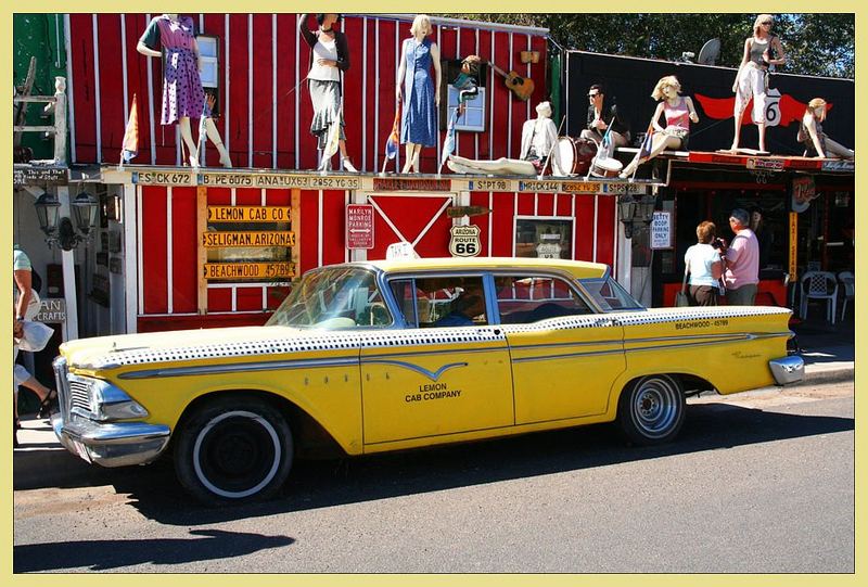 .....und auch ich war dort, auf der berühmten Route 66.....in der Nähe von Seligman...