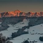 Und auf der gegenüberliegenden Seite: Der Hausberg Säntis