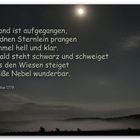 ... und aus den Wiesen steiget der weisse Nebel wunderbar