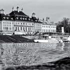 ... und backbord liegt Schloss Pillnitz....