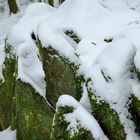 Und dann doch noch: Ein bisschen Schnee im Odenwald