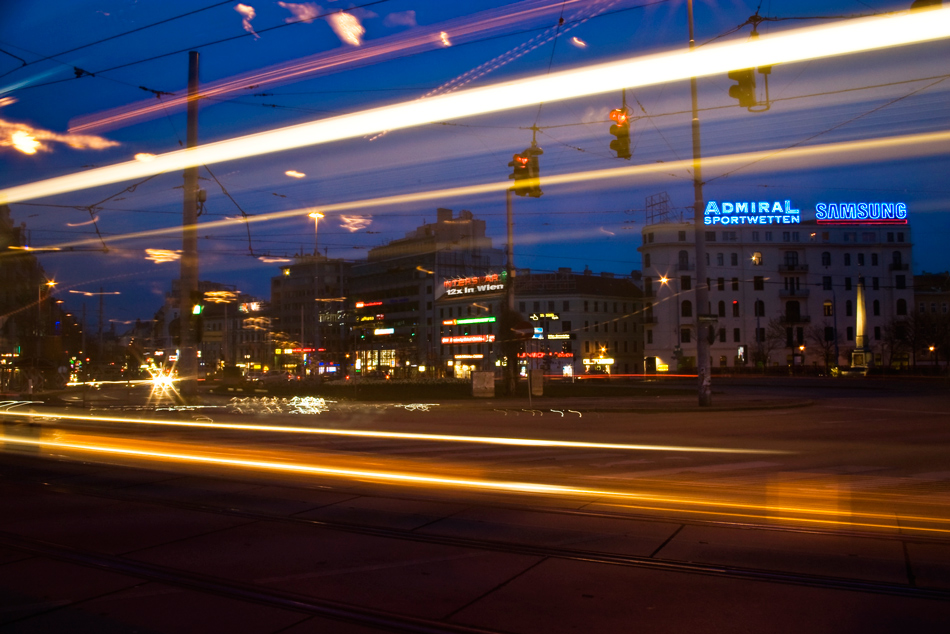 ...und dann kam die Straßenbahn und ruinierte mir das Bild...