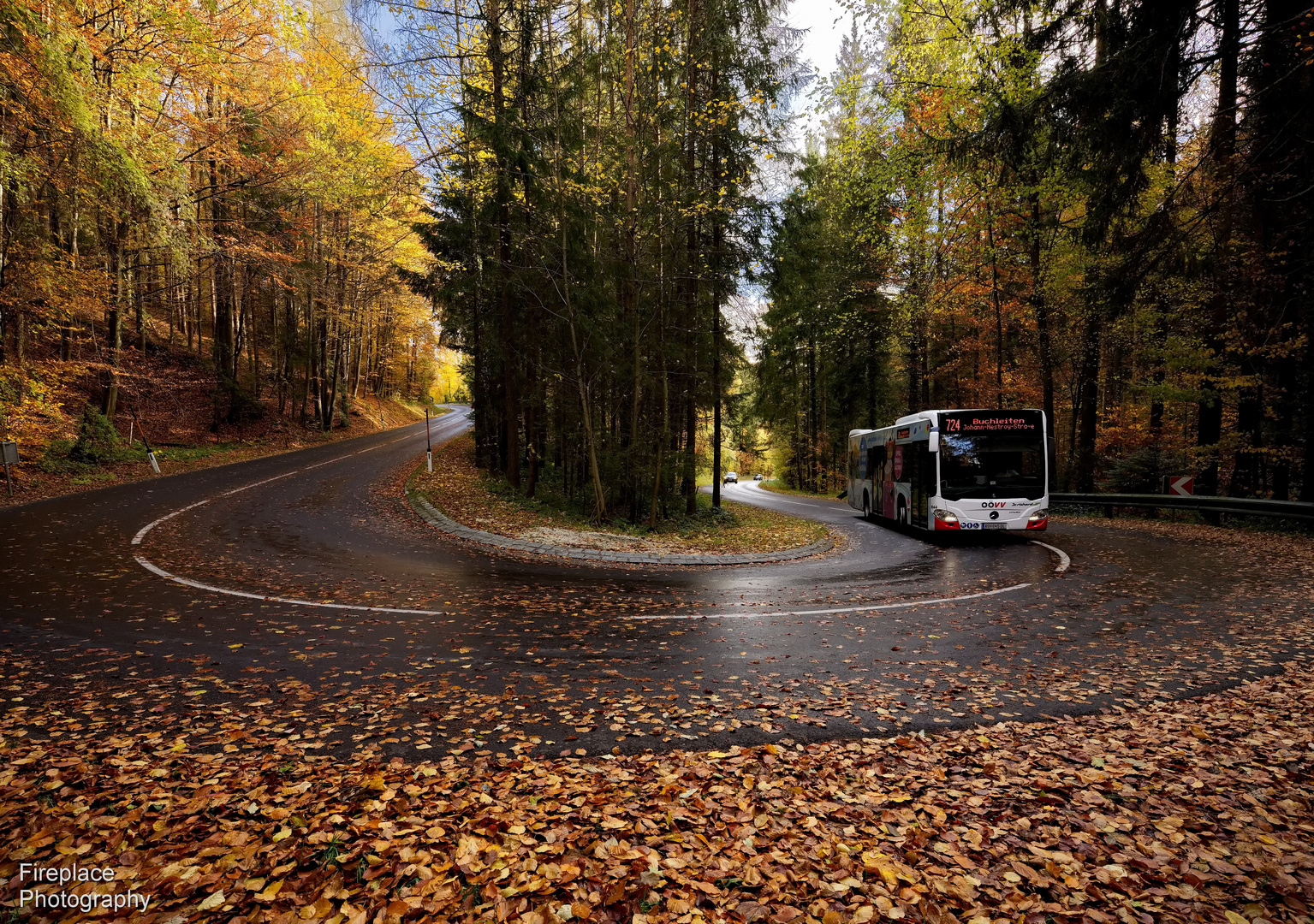 Und dann kam schließlich der Bus vorbei. 