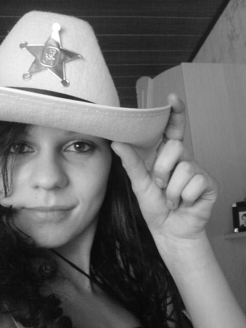 Und das bin ich, das Cowgirl :-) :-)